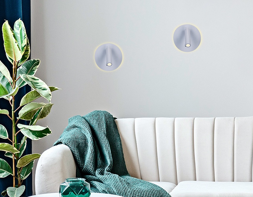 FW251 WH/S белый/песок LED 4200K+3000K 12W D140*110 FW251 WH/S белый/песок LED 4200K+3000K 12W D140*110