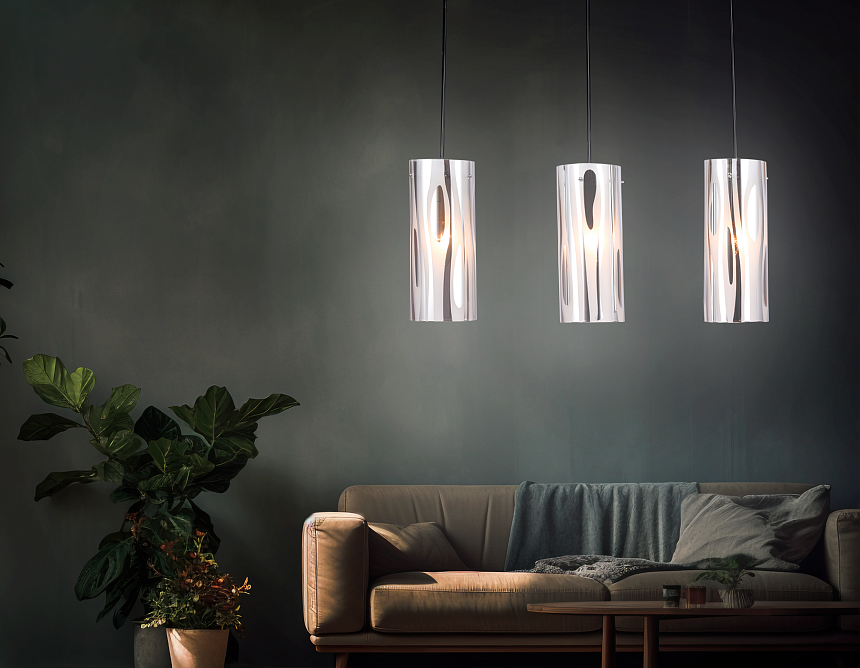 TR3590/3 CH/SM хром/дымчатый E27/3 max 40W 530*100*900