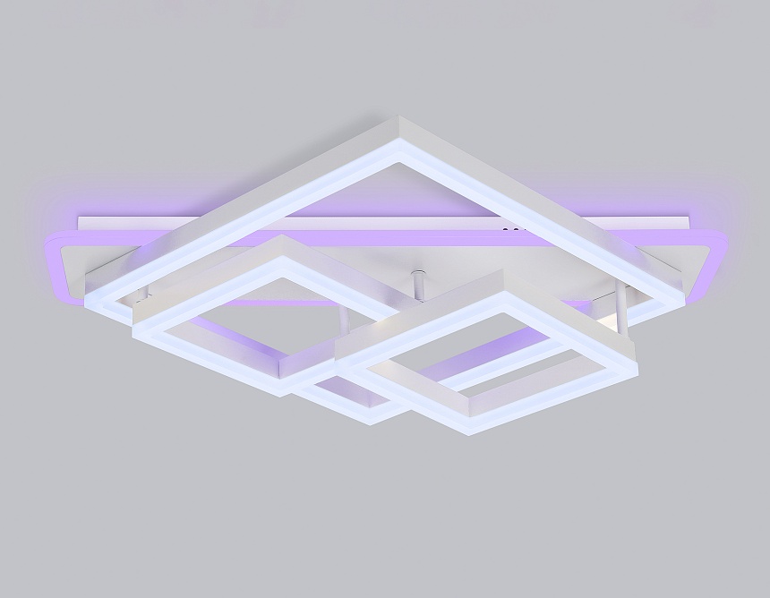 FA8531 WH белый 132W 3000K-6400K+RGB 630*570*160 (ПДУ РАДИО 2.4G)