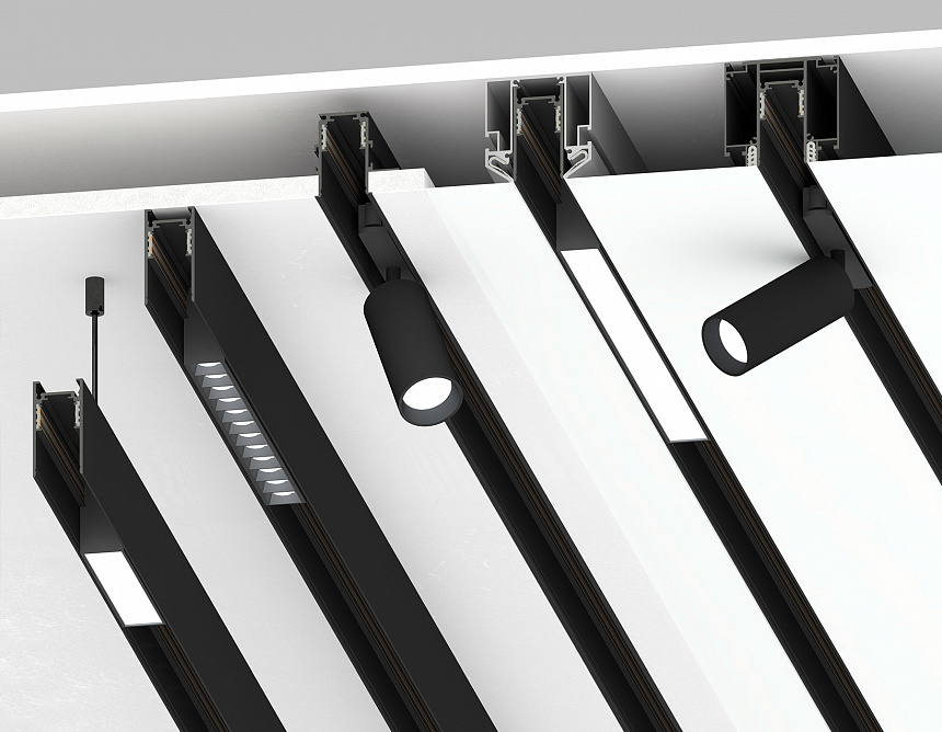 GL3345 корпус в натяжной потолок 3000*57*59.2