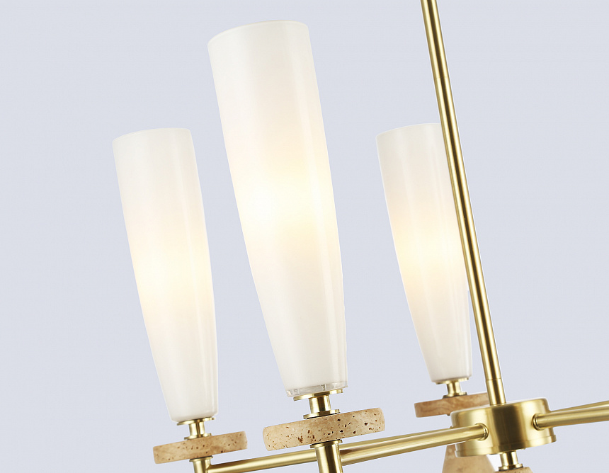 LH75371/5 GD/WH золото/белый G9*5 max 28W D600*675