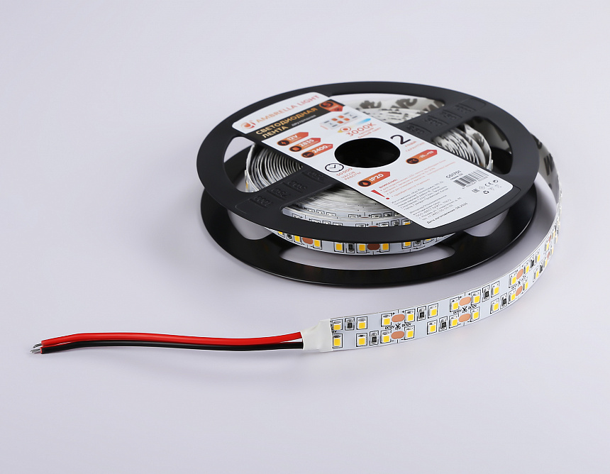 GS1701 2835 240Led/ 24W m/ 12V IP20 3000K/ 5000*10*1.2mm (2 конт.) GS1701 2835 240Led/ 24W m/ 12V IP20 3000K/ 5000*10*1.2mm (2 конт.)