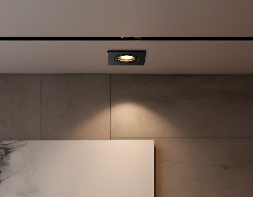 TN1161 BK черный  IP44 GU5.3 85*85*28