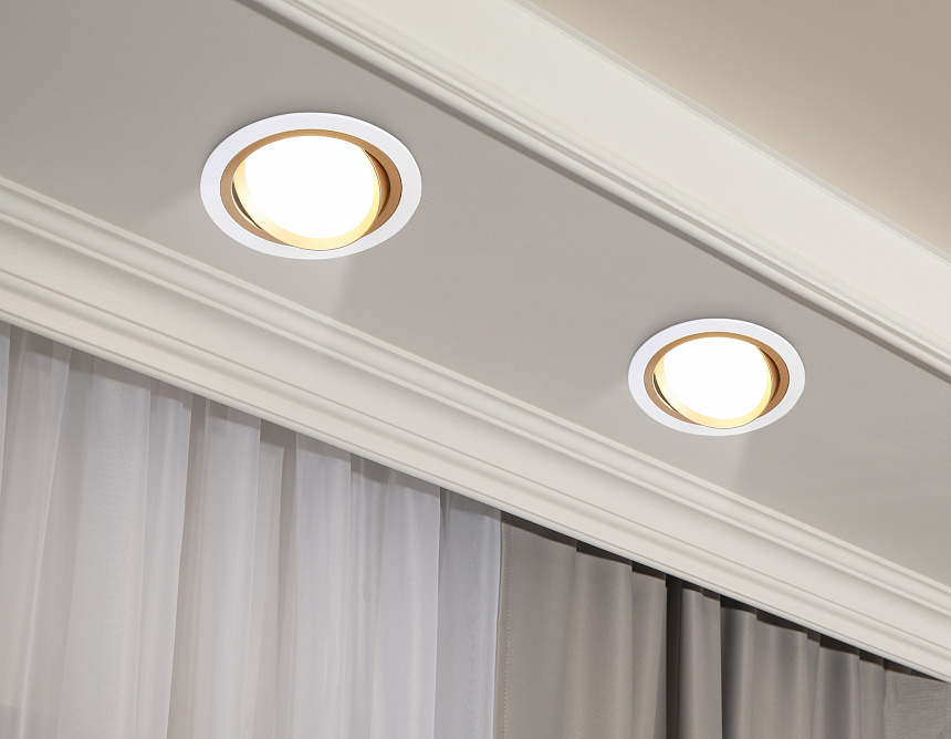 TN51912 WH/GD белый/золото GX53 max 12W D115*23