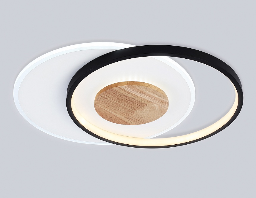 FL4789 WH/BK/WD белый/черный/дерево 54W 3000-6000K 460*365*45 (без ПДУ)