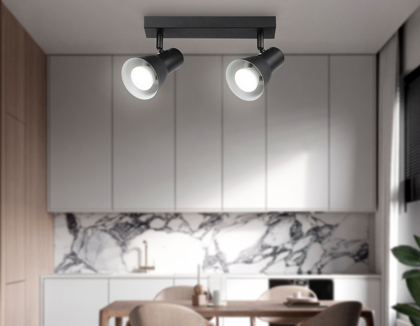 TA13117/2 BK/WH черный/белый GU10/2 max 12W 350*85*150