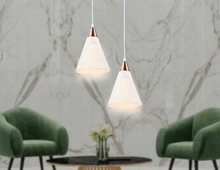 TR8429 WH/FGD белый/золото E27 max 40W D180*800