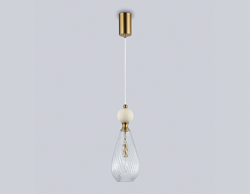 LH53283 BS/CL латунь/прозрачный E14 max 40W D125*1900