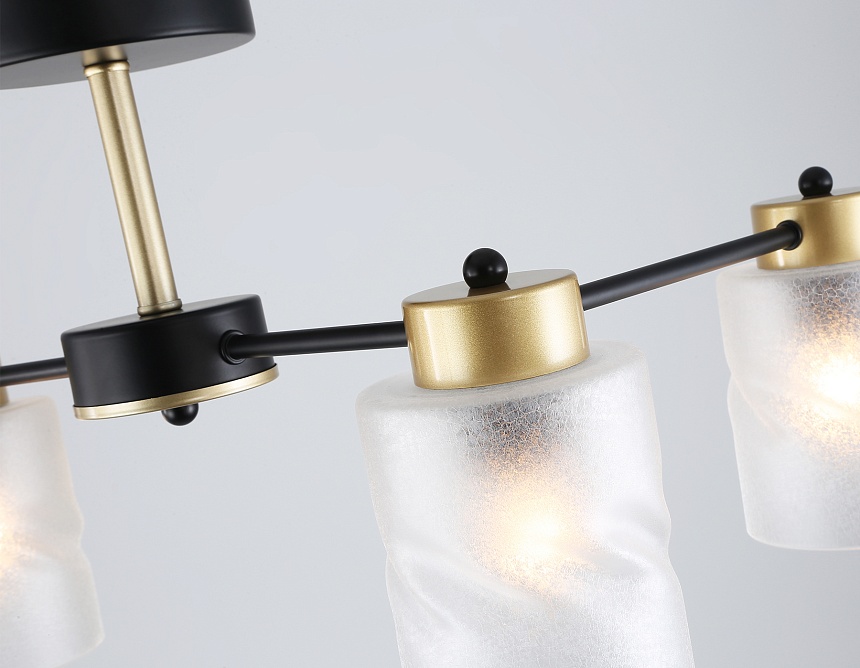 TR303324/4 BK/GD черный/золото E27/4 max 60W 650*290*270