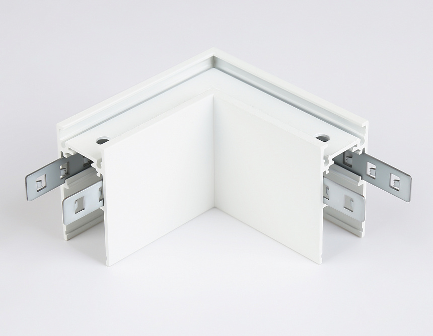 GL3369 WH белый коннектор угловой для накладного шинопровода 85*85*H53.7