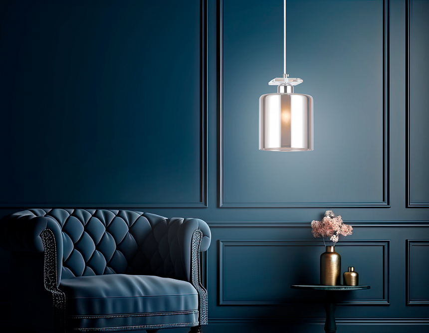 TR3579 CH/SM хром/дымчатый E27 max 40W D150*1025