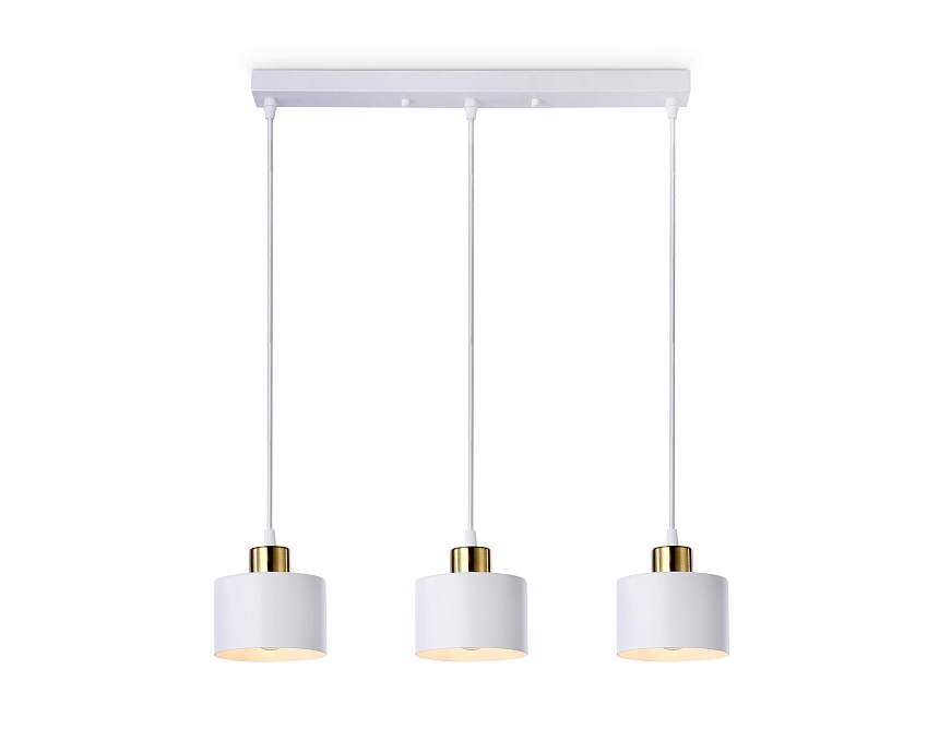 TR8117/3 WH/BS белый/латунь E27*3 max 40W 580*120*970