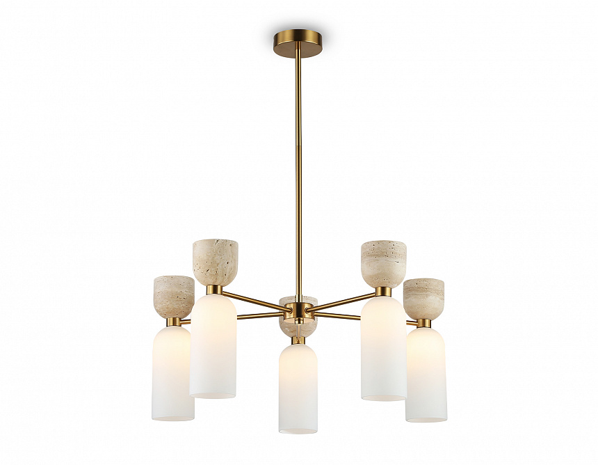 LH53325/5 BS/WH латунь/белый G9*5 max 25W D600*750