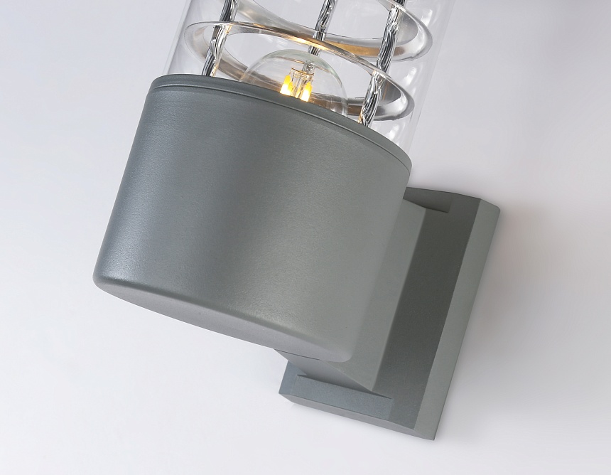ST2521 GR/CL серый/прозрачный IP54 E27 max 11W 200*110*155 ST2521 GR/CL серый/прозрачный IP54 E27 max 11W 200*110*155