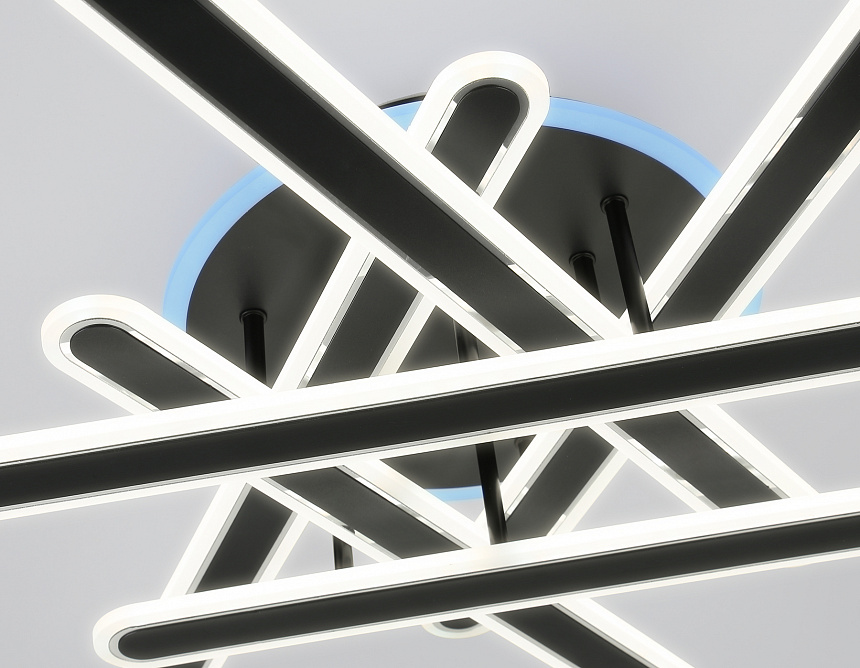 FA8908 BK/CH черный/хром 125W 3000-6400K+RGB 800*770*160 (ПДУ ИК)