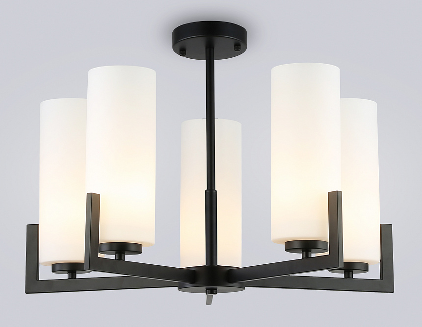 LH56057/5 BK/WH черный/белый E27*5 max 60W D600*750