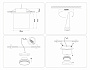 TA1432 SBK/FR черный песок/белый матовый GX53 D85*95