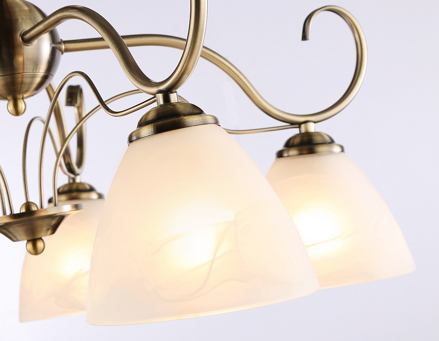 TR3046/5 SB/FR бронза/белый матовый E27/5 max 40W D595*285