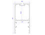 GP3000BK черный 2000*35*67