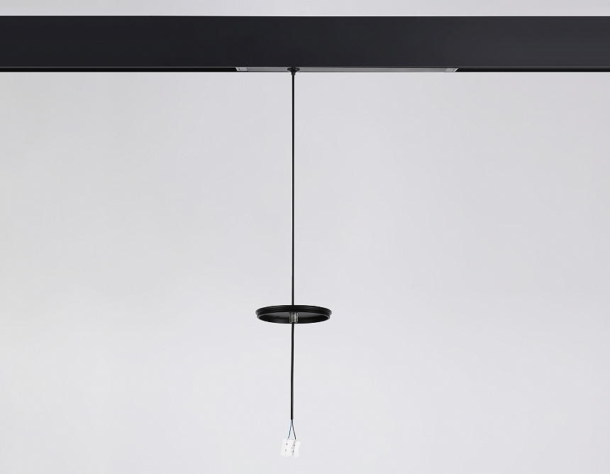 A2660 BK черный крепеж трековый подвесной для корпуса DIY D85mm 240*42*25 H1500