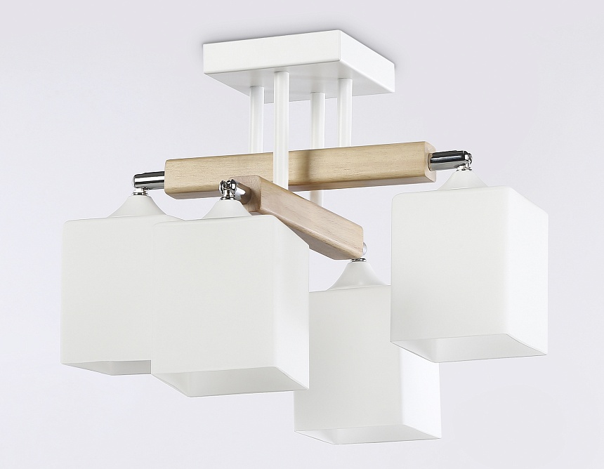 TR9512/4 WH/CH/FR белый/хром/белый матовый E27*4 max 40W D567*266