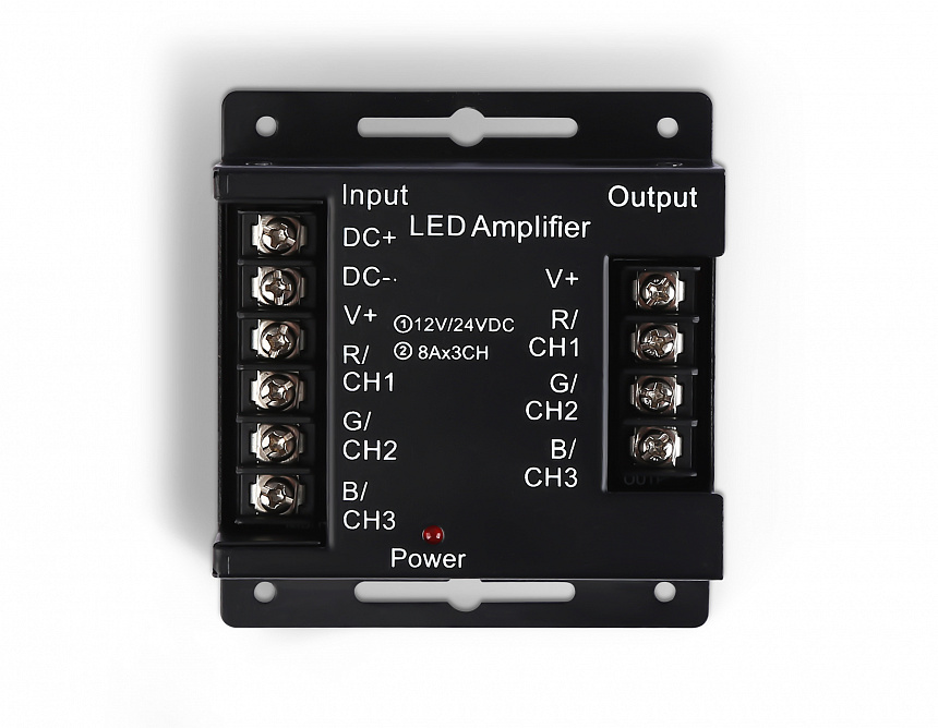 GS11801 усилитель RGB 24A 12V 288W/ 24V 576W