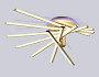 FL6244 GD золото 125W 3000K-6400K+RGB 900*750*230 (ПДУ ИК)