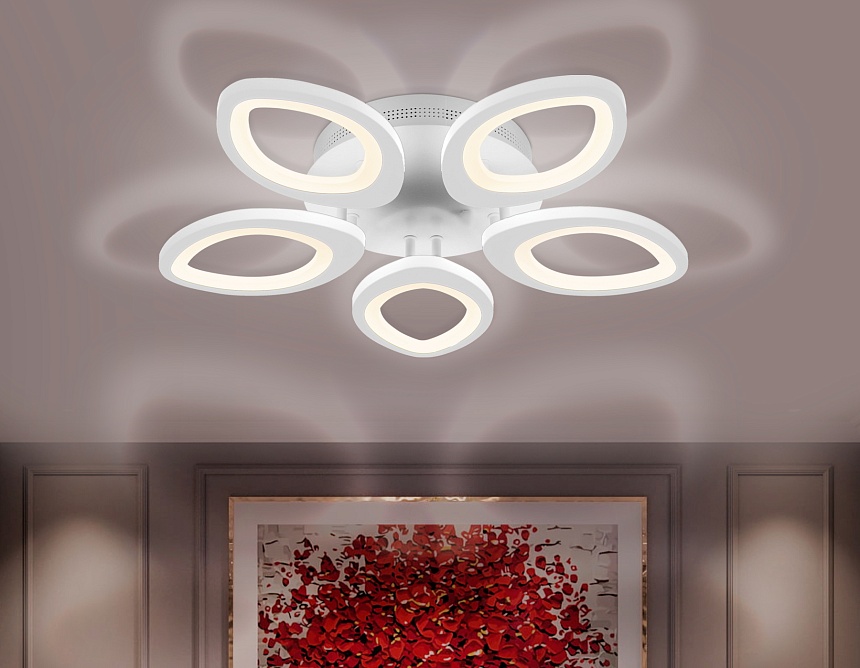 FA4492/5 WH белый 4200K/3000K/6400K 63W D520*85 (ПДУ ИК)