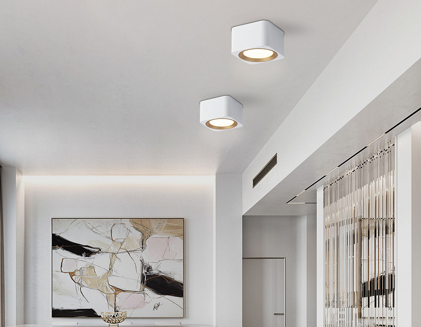 TN70831 WH/GD белый/золото GX53 max 12W 96*96*60