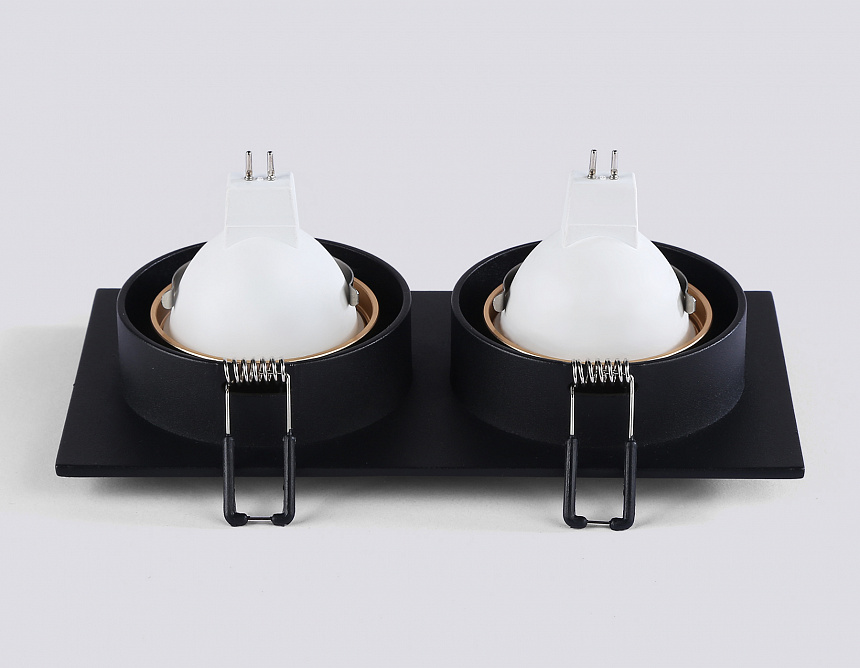 TN102735/2 BK/GD черный/золото GU5.3 175*92*23