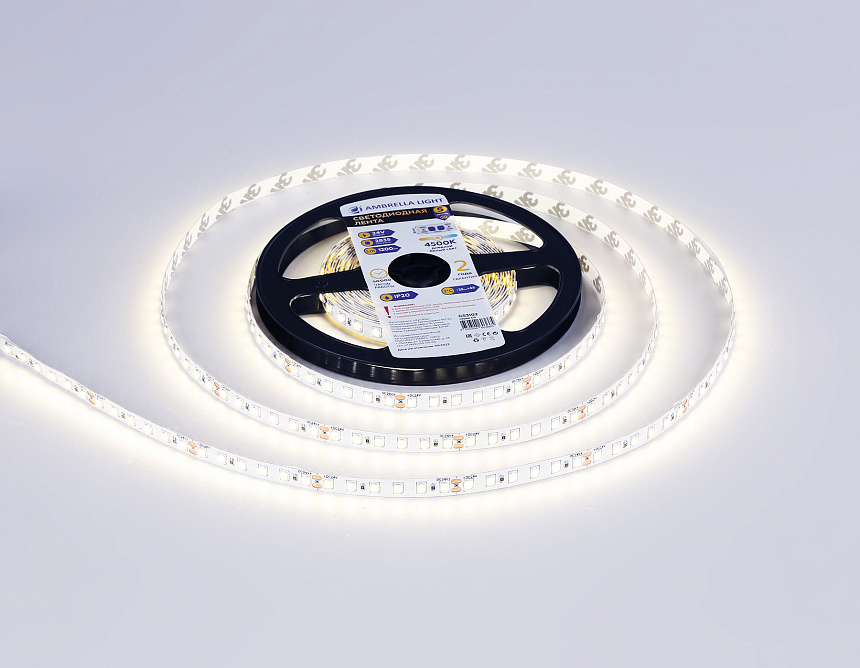 GS3102 2835 120Led/ 10W m/ 24V IP20 4500K/ 5000*8*1.2mm (2 конт.) GS3102 2835 120Led/ 10W m/ 24V IP20 4500K/ 5000*8*1.2mm (2 конт.)