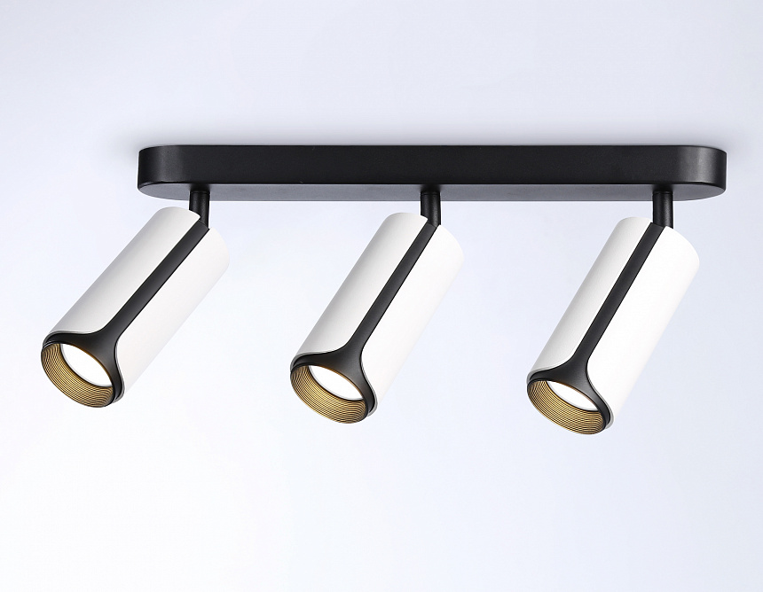 TN51603/3 WH/BK белый/черный GU10/3 380*60*195 TN51603/3 WH/BK белый/черный GU10/3 380*60*195