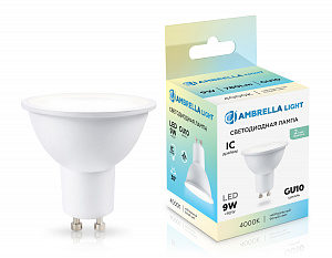 190904 LED MR16 9W IC GU10 4000K 175-265V 38°