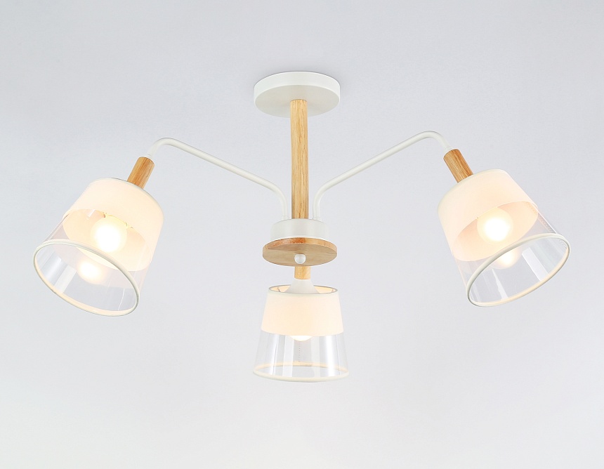 TR4737/3 WH/LW белый/светлое дерево E27/3 max 40W D760*350