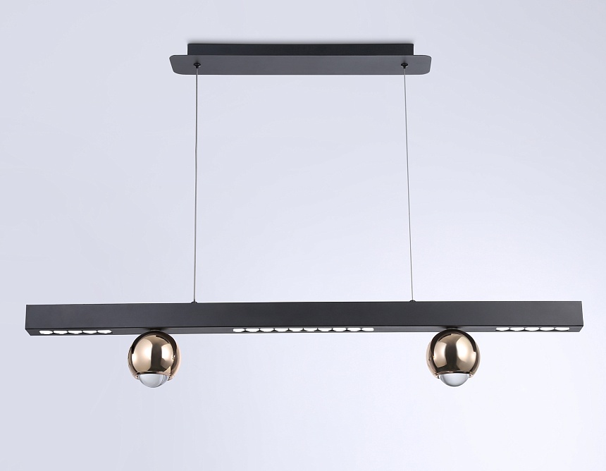 FL5956 BK/GD черный/золото 4200K 18W 1000*70*1200 (Без ПДУ)