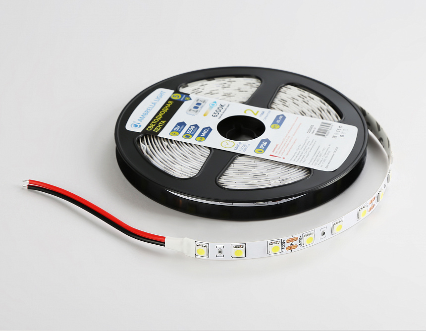 GS2003 5050 60Led/ 14.4W m/ 12V IP20 6500K/ 5000*10*1.87mm (2 конт.) GS2003 5050 60Led/ 14.4W m/ 12V IP20 6500K/ 5000*10*1.87mm (2 конт.)