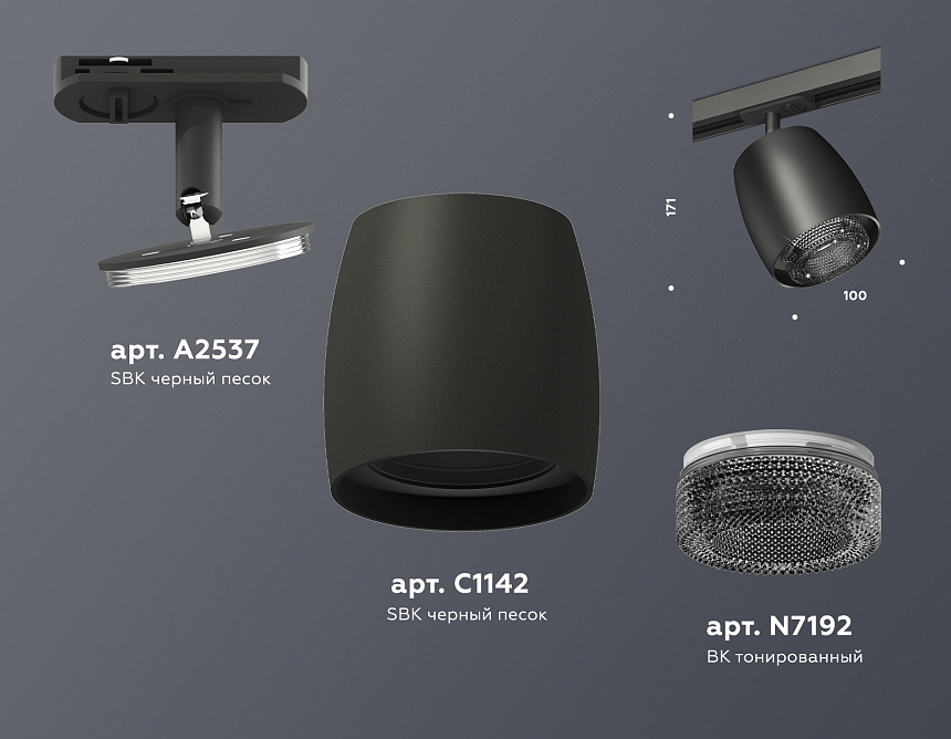 XT1142010 SBK/BK черный песок/тонированный MR16 GU5.3 (A2537, C1142, N7192) XT1142010 SBK/BK черный песок/тонированный MR16 GU5.3 (A2537, C1142, N7192)
