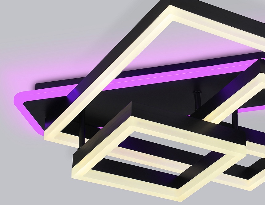 FA8533 BK черный 132W 3000K-6400K+RGB 630*570*160 (ПДУ РАДИО 2.4G)