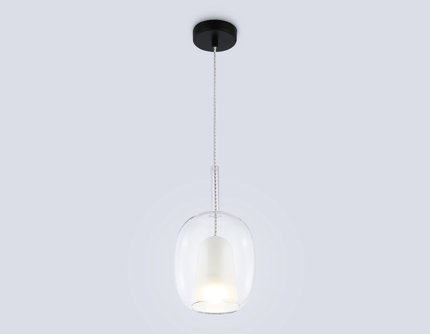 LH11121 BK/WH/CL черный/белый/прозрачный E27 max 60W D175*310