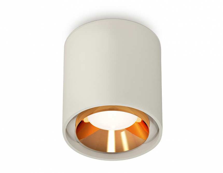 XS7724004 SGR/PYG серый песок/золото желтое полированное MR16 GU5.3 (C7724, N7034)