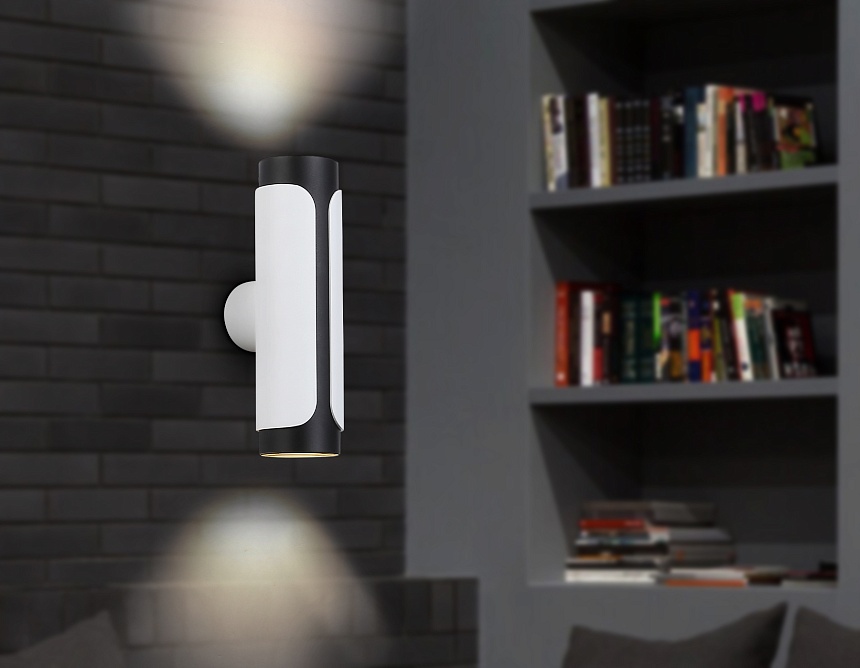 TN51614/2 WH/BK белый/черный GU10/2 D58*195*82