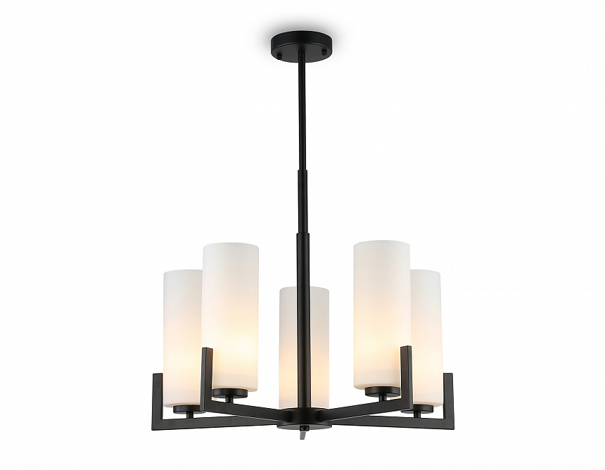 LH56057/5 BK/WH черный/белый E27*5 max 60W D600*750