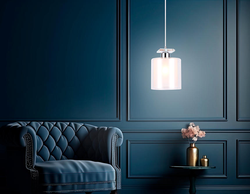 TR3577 CH/CL хром/прозрачный E27 max 40W D150*1025