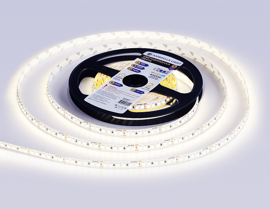 GS1302 2835 180Led/ 14.4W m/ 12V IP20 4500K/ 5000*8*1.2mm (2 конт.) GS1302 2835 180Led/ 14.4W m/ 12V IP20 4500K/ 5000*8*1.2mm (2 конт.)