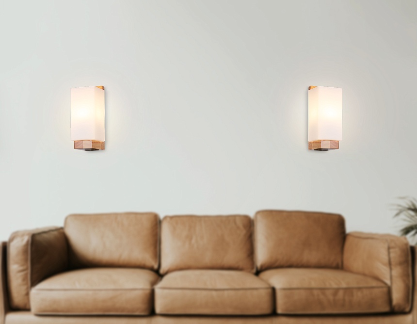 TR83122 LW/FR светлое дерево/белый матовый E27 max 40W 250*125*100