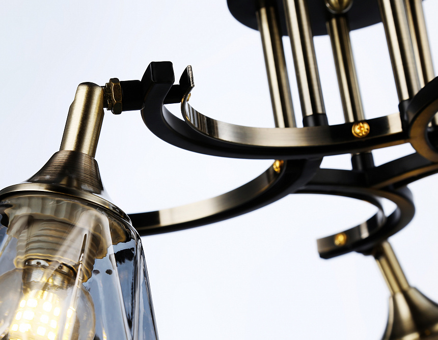 TR303039/5 SB/BK/SM  бронза/черный/дымчатый E27/5 max 40W D660*270