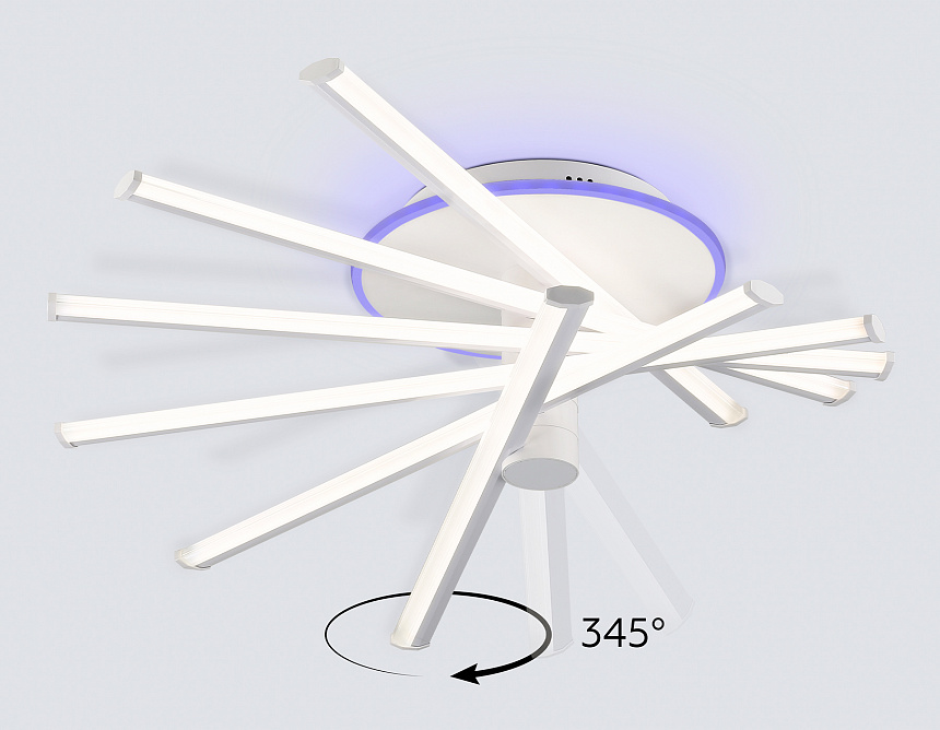 FL6231 WH белый 88W 3000K-6400K+RGB 605*605*200 (ПДУ ИК) FL6231 WH белый 88W 3000K-6400K+RGB 605*605*200 (ПДУ ИК)