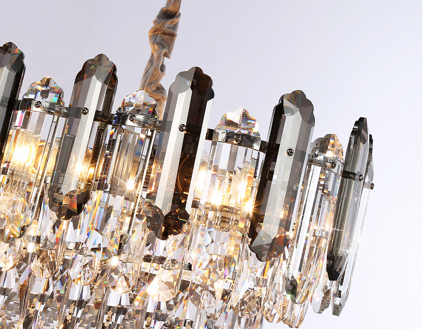 TR5199/12 CH/CL/SM хром/прозрачный/дымчатый E27*12 max 40W 800*300*290