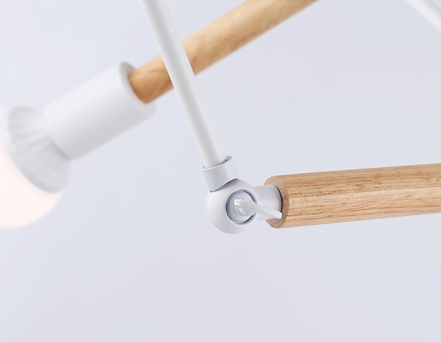 TR80485/6 WH/LW белый/светлое дерево E27/6 max 60W D930*510