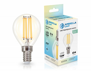 451534 Filament LED P45 15W E14 4000K 220-240V